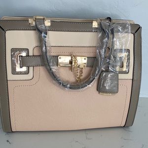 Brand New ALDO Tri-color Satchel with Rose Gold Accents